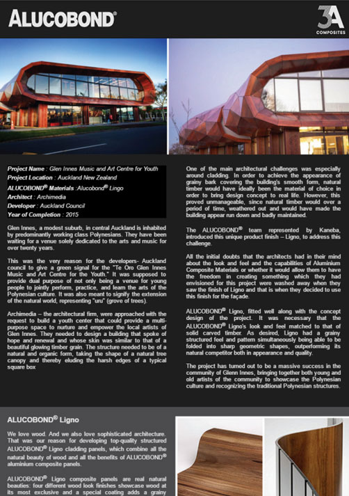 Alucobond Newsletter October 2015 – Glen Innes Music and Art Centre for Youth